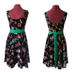 Anthropologie Moulinette Souers Fit N’ Flare Sleeveless Floral Dress